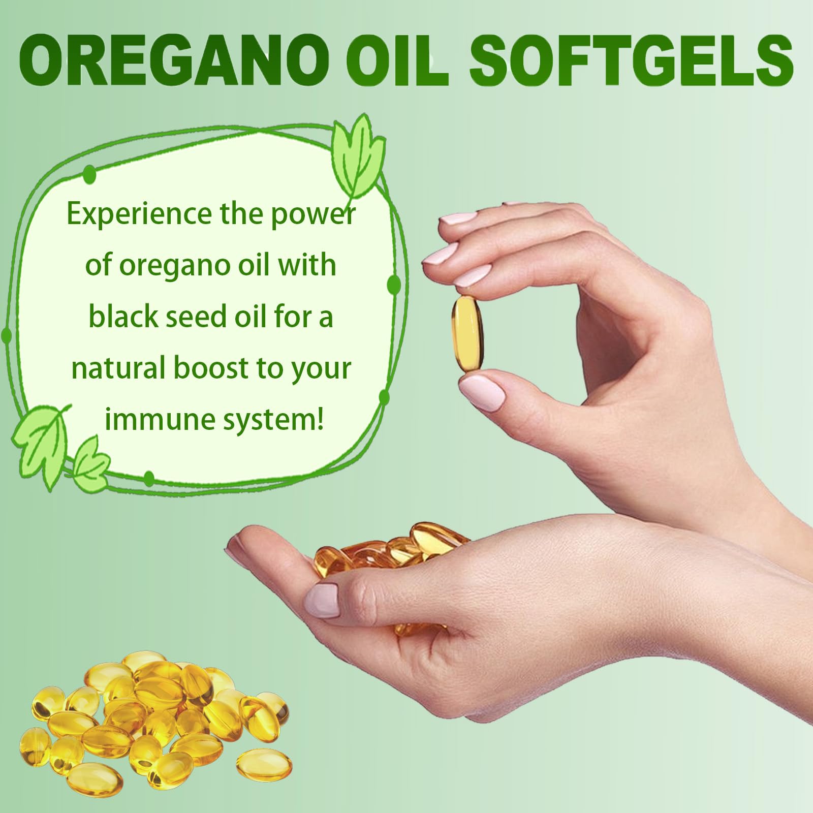 Packaging and label of Ovela oregano oil with black seed oil