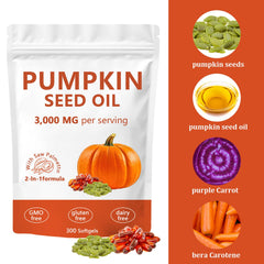 Hair growth concept with pumpkin seed oil capsules