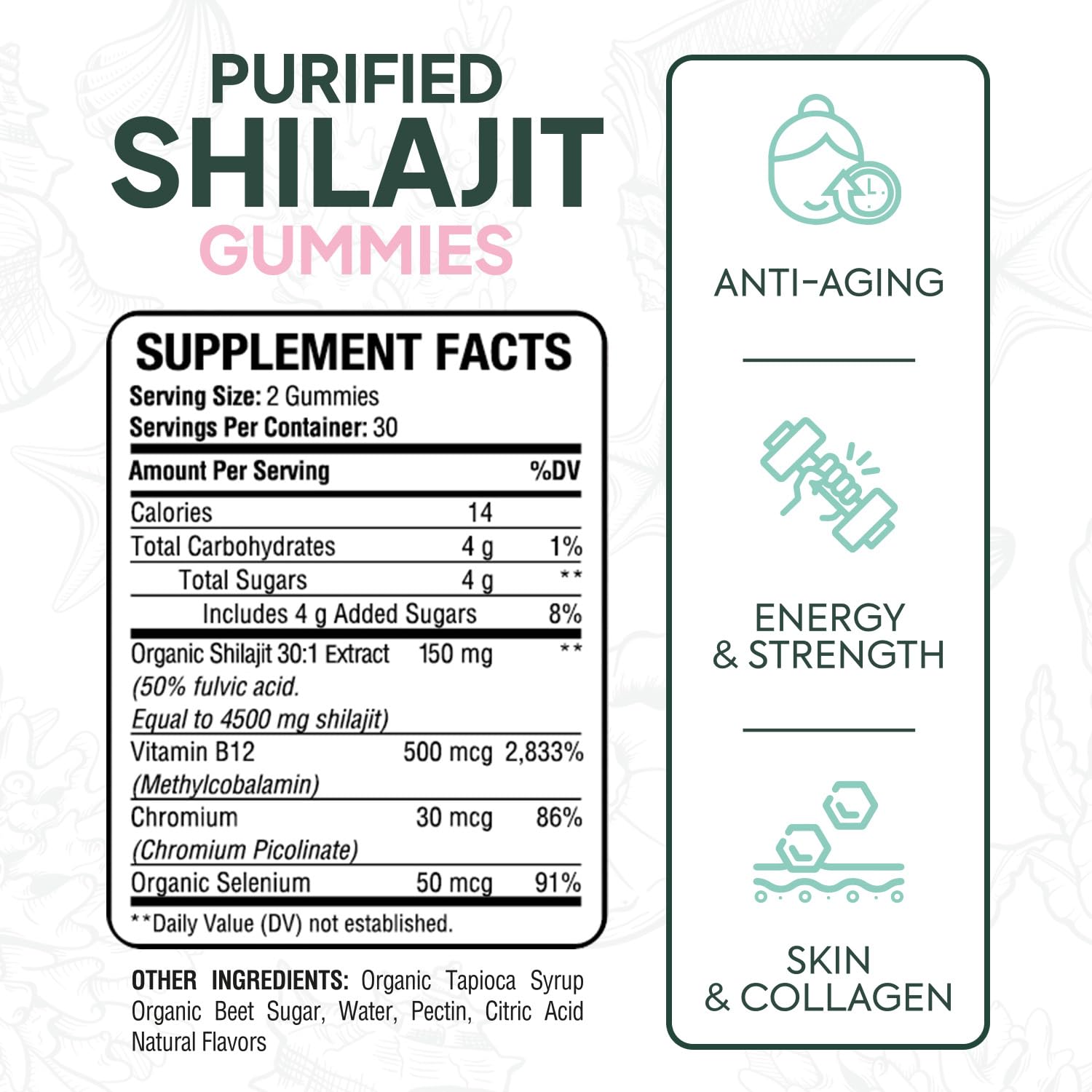 Close-up image highlighting fulvic acid content in shilajit extract