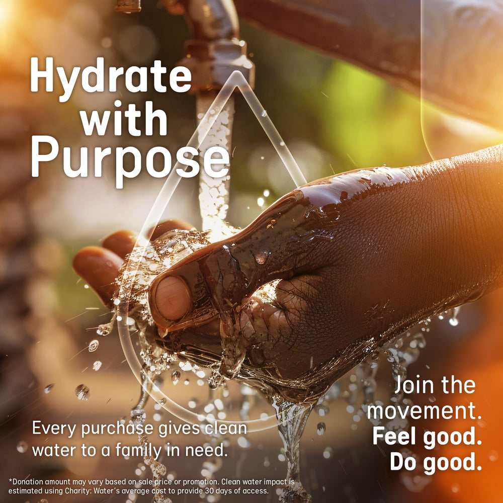 Overflo packet open and ready to dispense for portable hydration