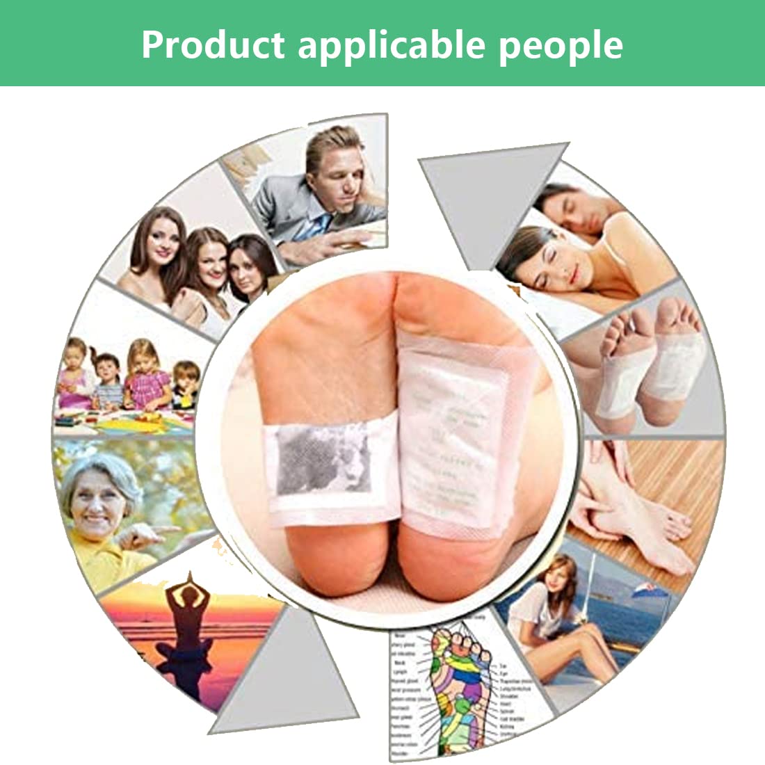 Overnight use instructions for foot pads