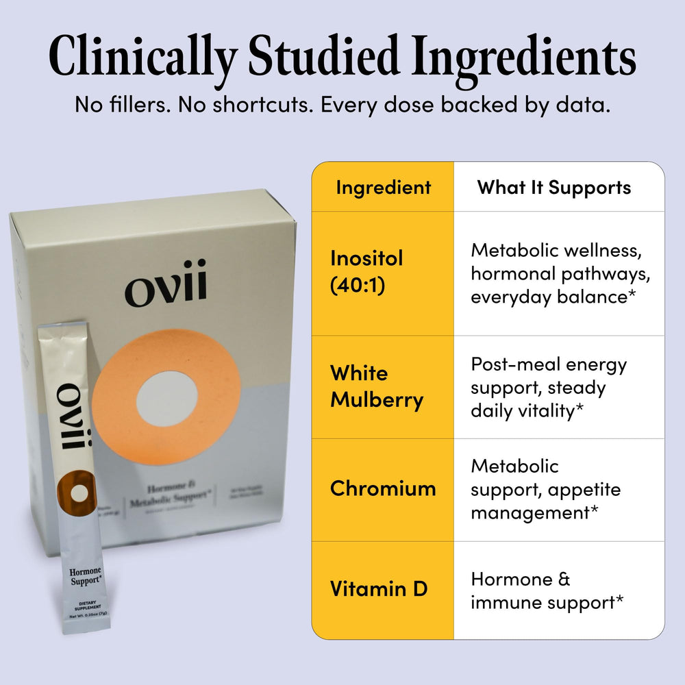 Close-up of Ovii powder texture highlighting fine mixability