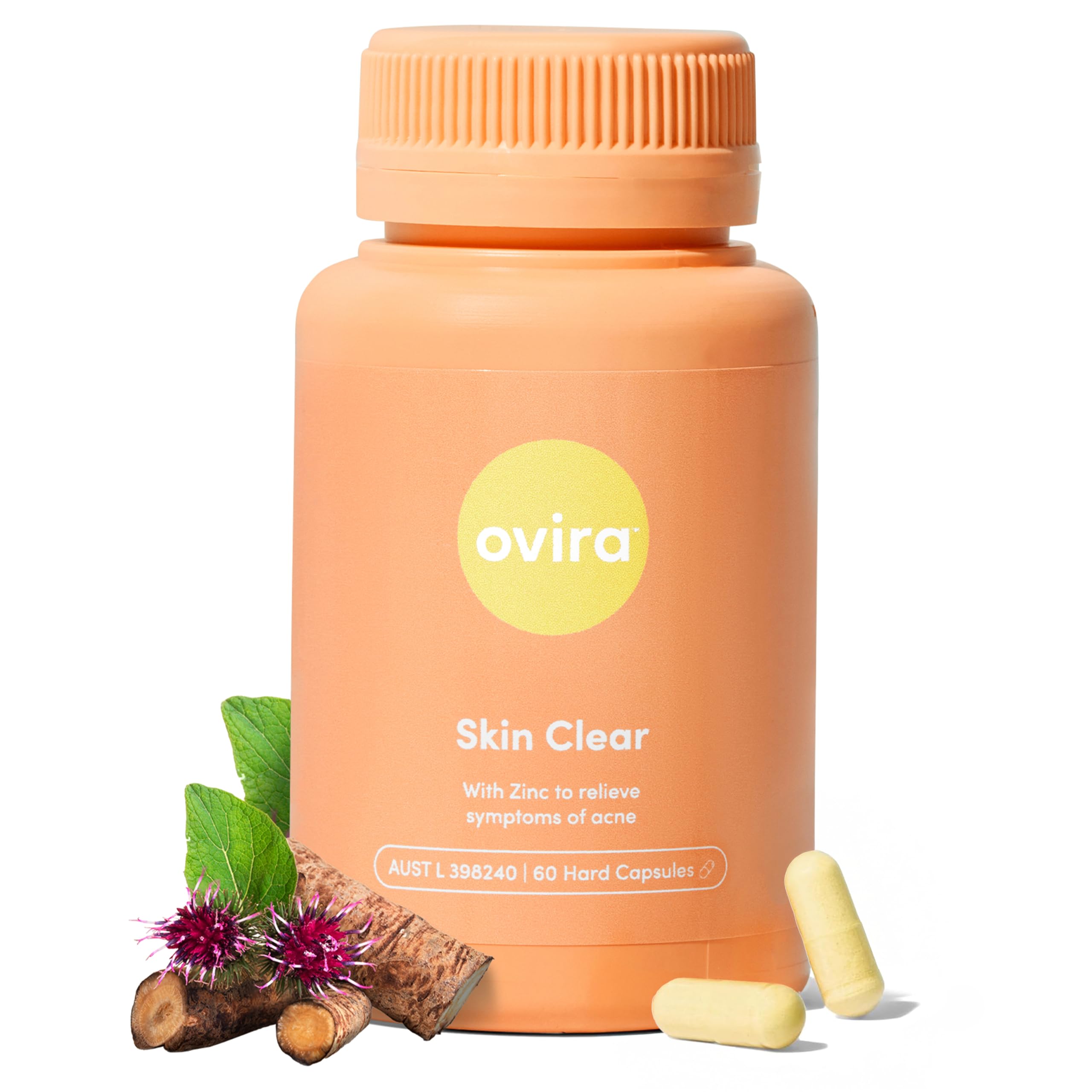 Ovira Skin Clear bottle with ZINCBRIGHT label
