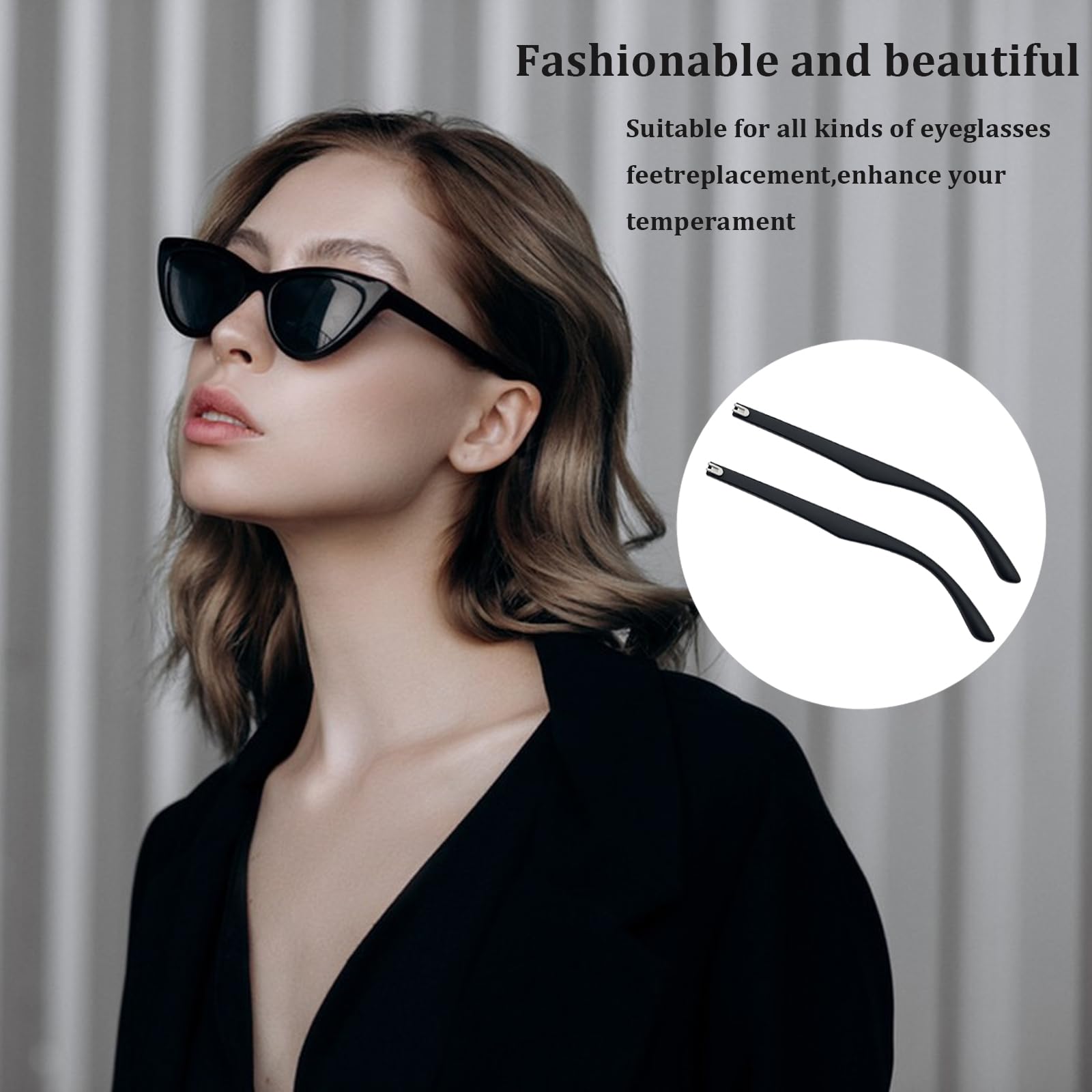 Glasses compatibility with sunglasses, reading glasses, and prescription frames
