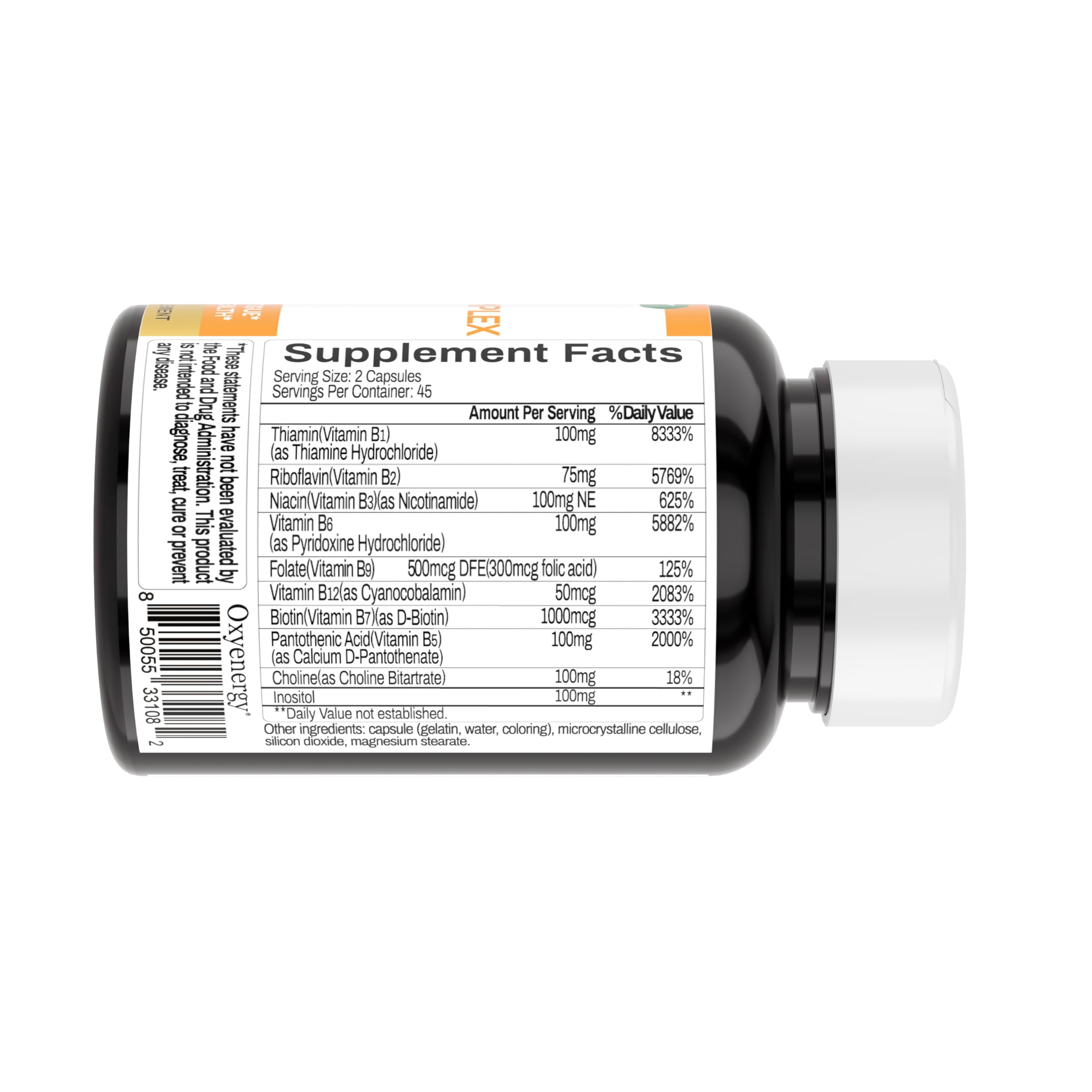 Active forms of B vitamins in OxyEnergy B Complex