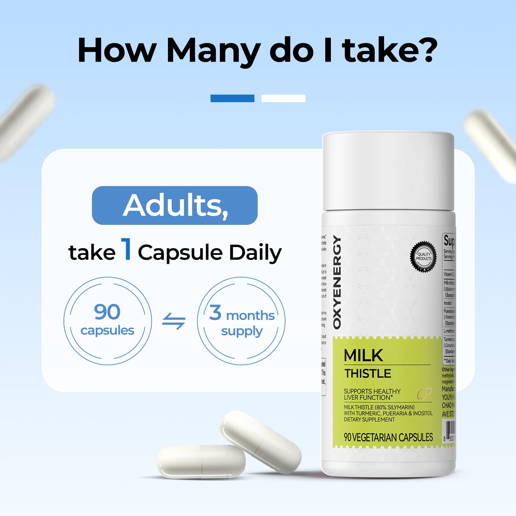 Gluten-free and dairy-free certification on bottle