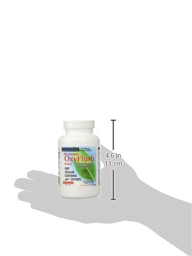 OxyFlush packaging and bottle with label