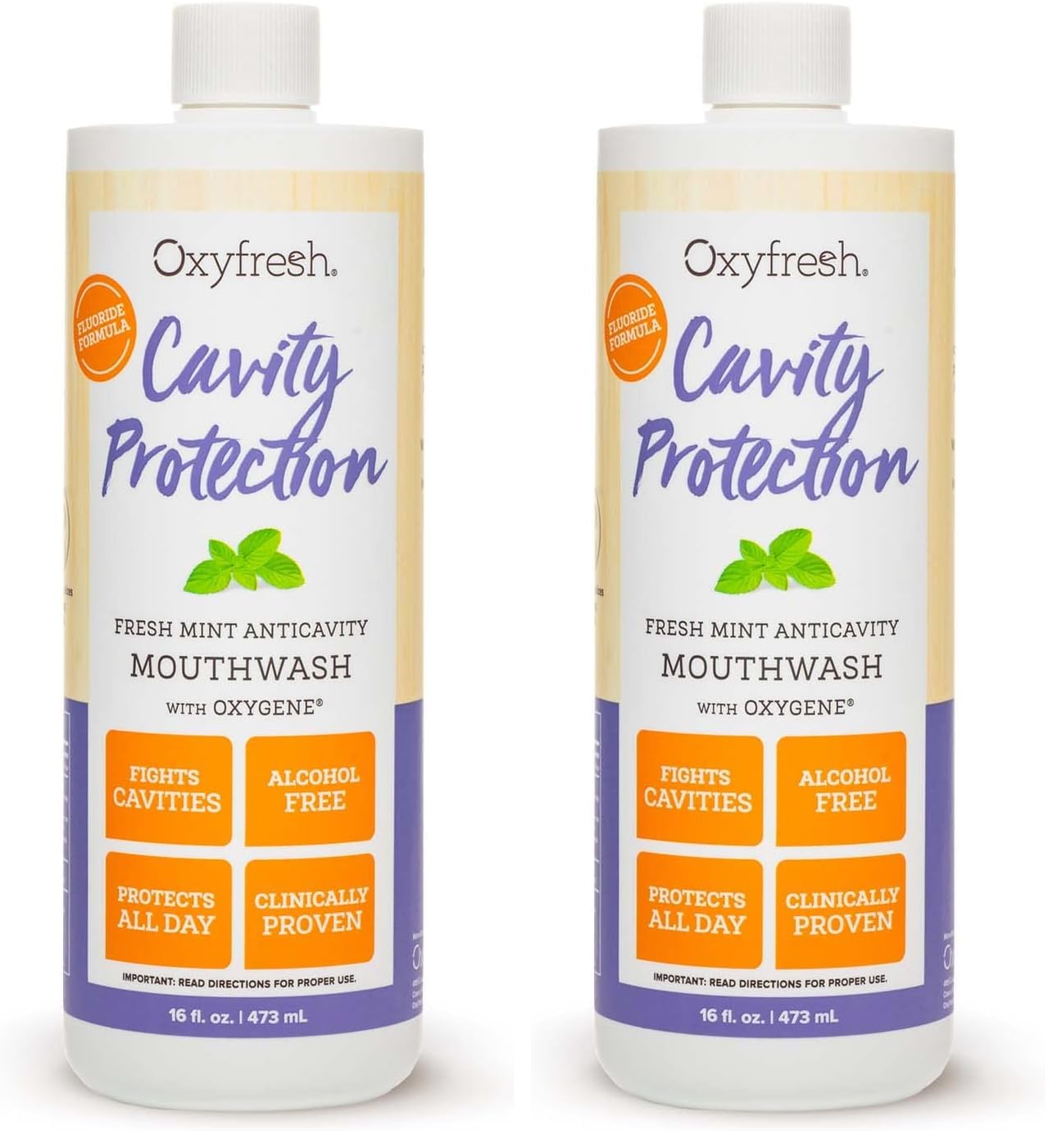 Oxyfresh Cavity Protection Mouthwash pack 2 front view