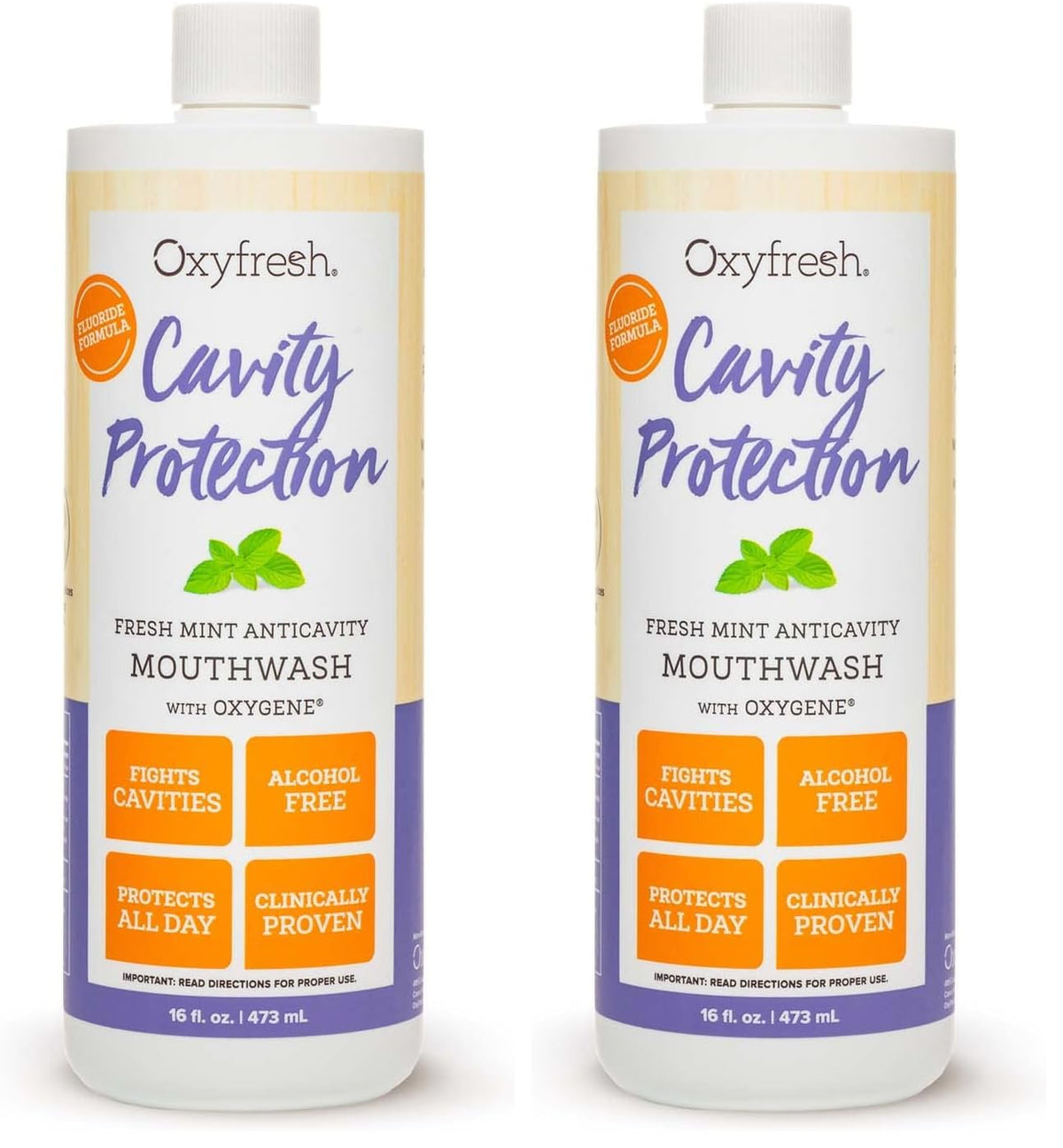 Oxyfresh Cavity Protection Mouthwash pack 2 front view