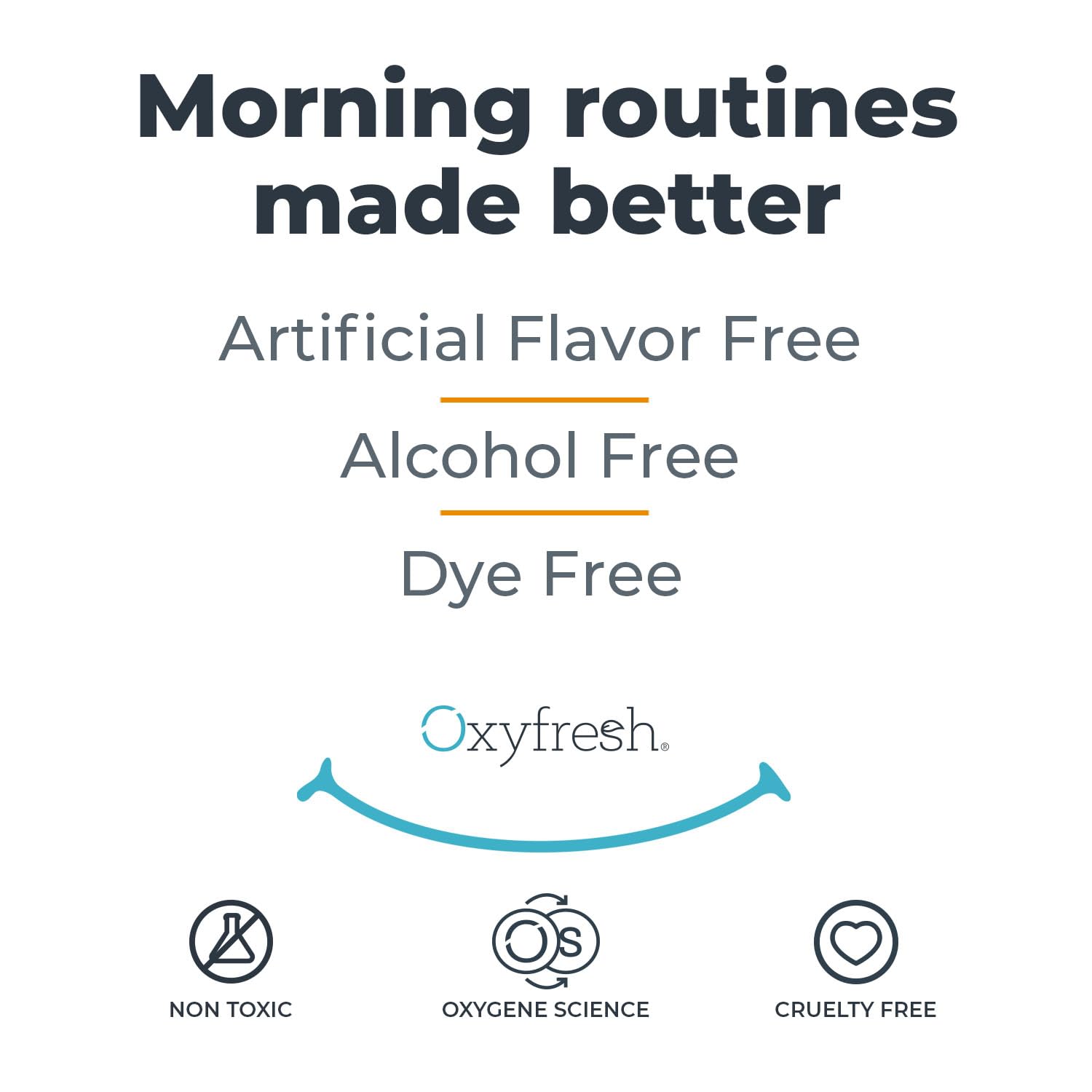 Oxyfresh Mouthwash being used with splash of water