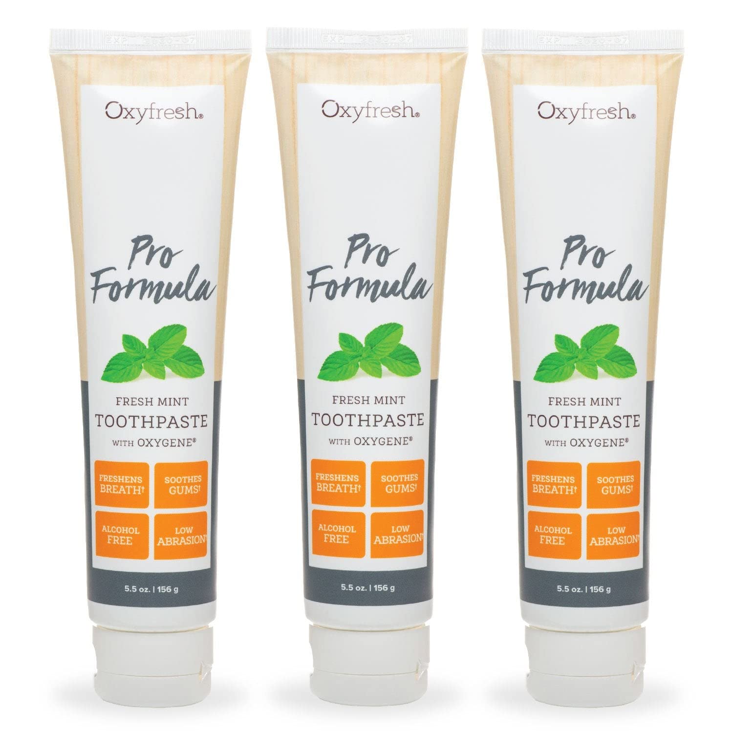 Oxyfresh Pro Formula Fresh Mint Toothpaste tube and packaging