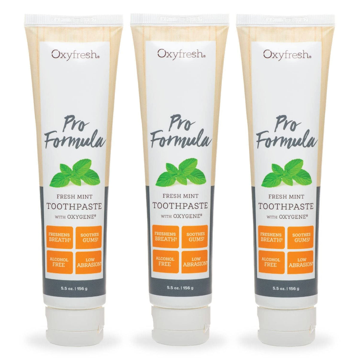 Oxyfresh Pro Formula Fresh Mint Toothpaste tube and packaging