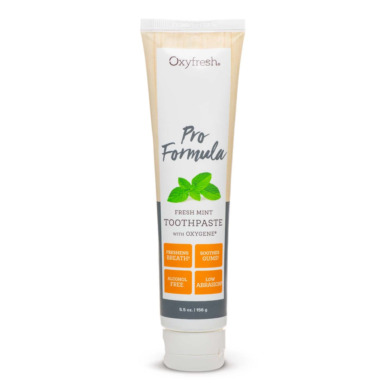 Oxyfresh Pro Formula Fresh Mint Toothpaste tube front view