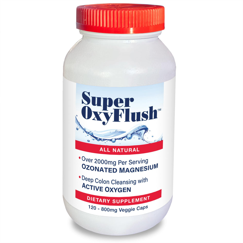 Oxygen America Super OxyFlush bottle with 120 capsules