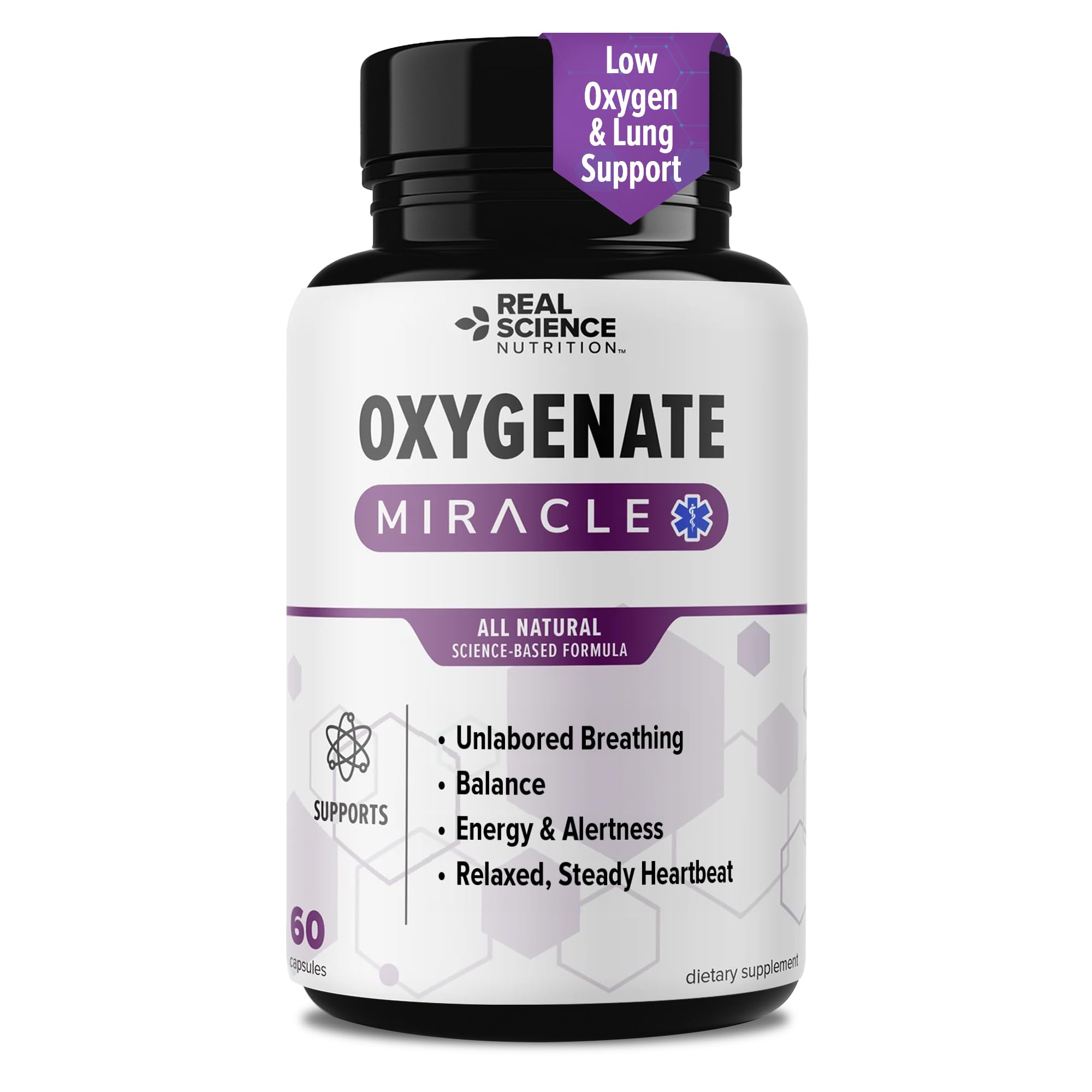 Oxygenate Miracle bottle on a clean surface