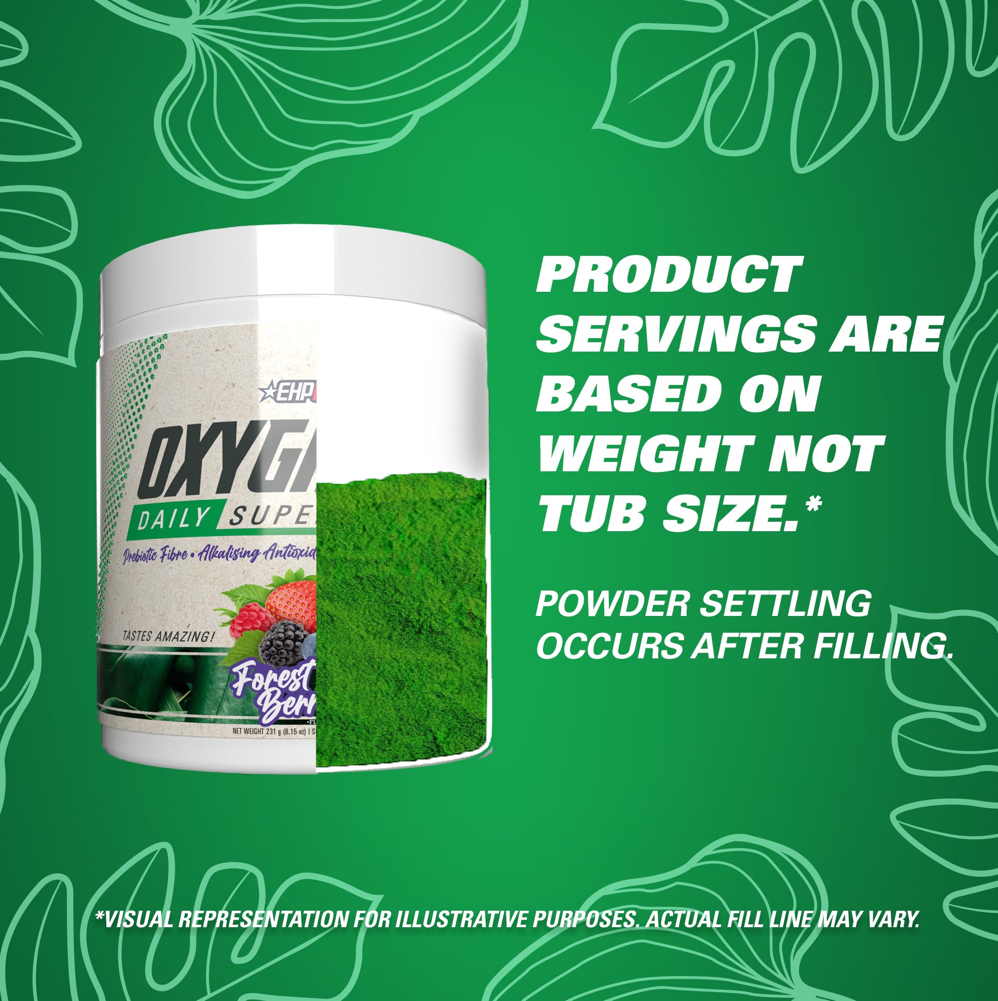 Vitamins and minerals in greens powder