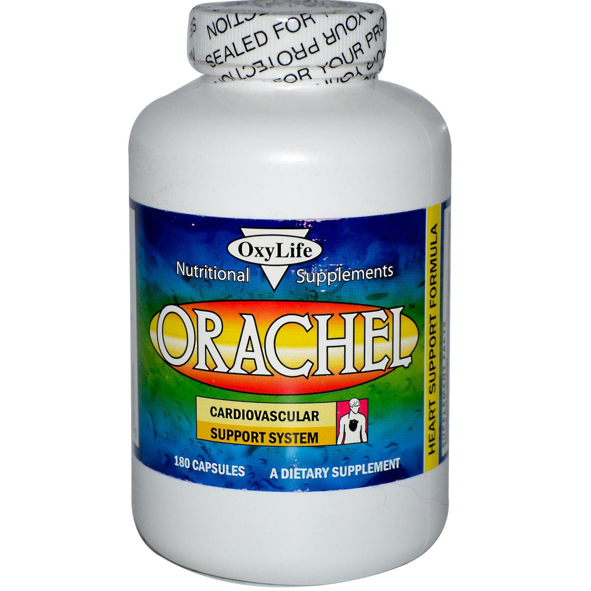 OXYLIFE ORACHEL-CARDIO 180 Cap bottle and packaging