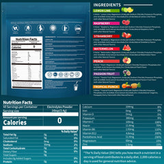 OZENKE Watermelon Electrolyte Packets – Sugar Free, 0 Cal, 40 Sticks