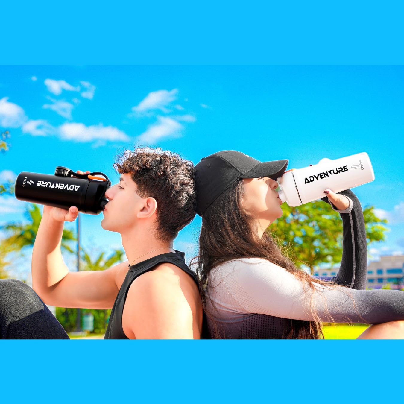 Ozizo leak-proof cap keeps your bag clean during workouts.