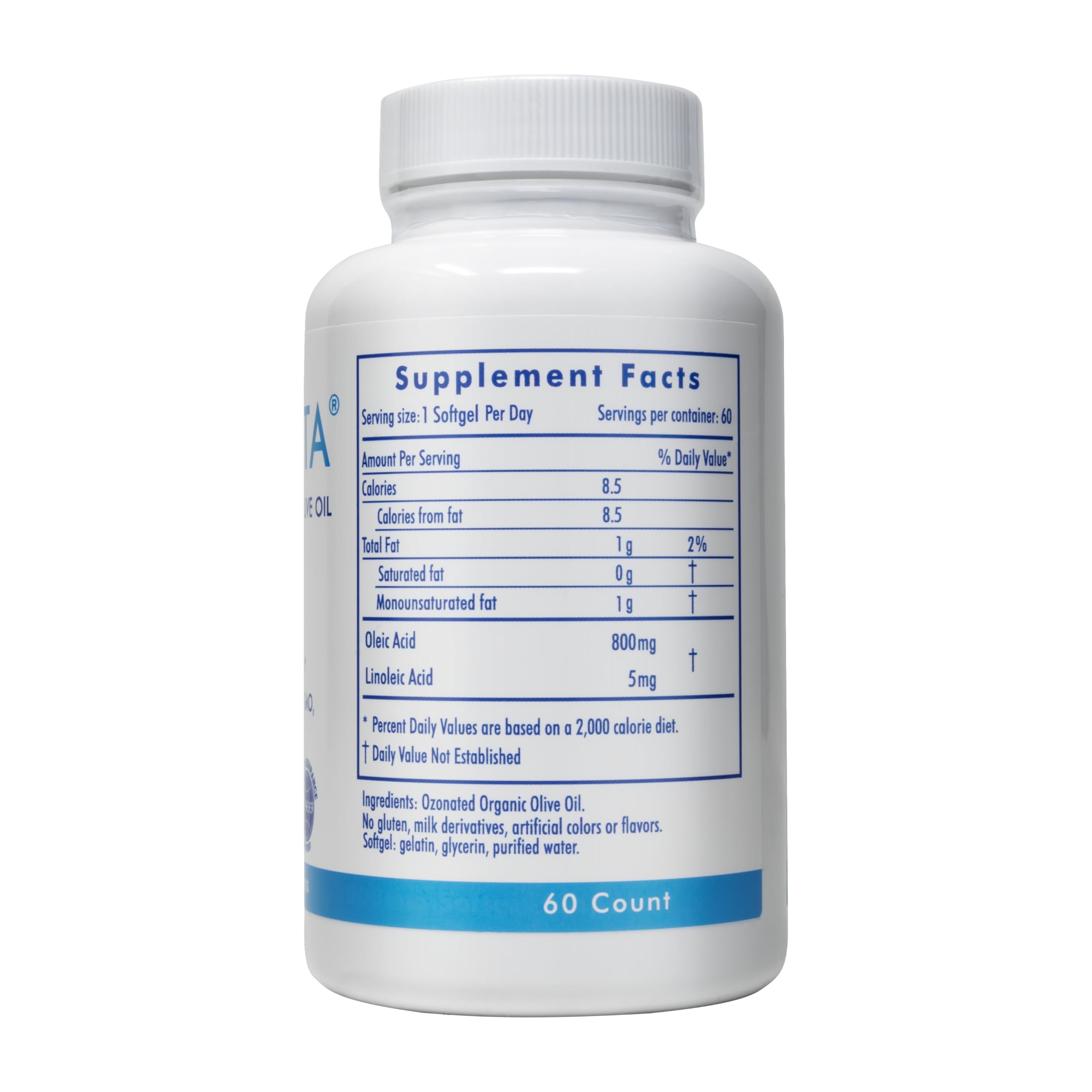 Close-up of OZOVITA softgels capsules