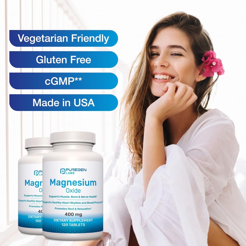 P Puregen Labs Magnesium 400mg lifestyle scene promoting relaxation after activity.