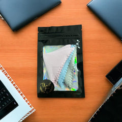 Pack of 3 microfiber cloths for glasses and lenses