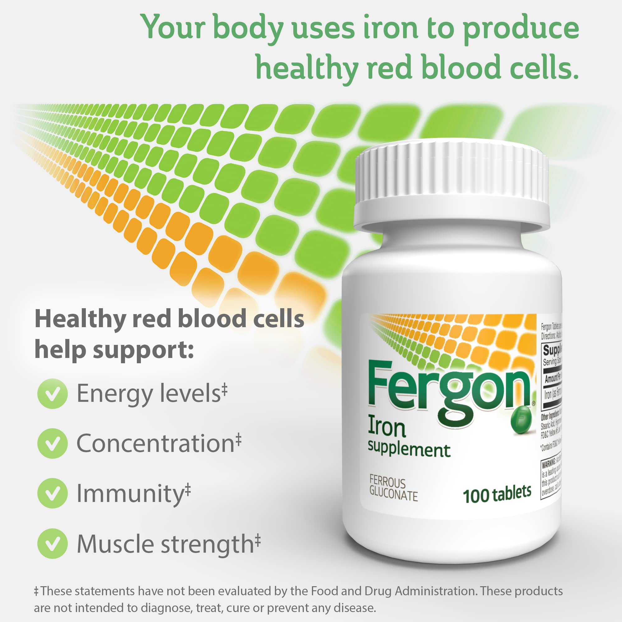 Two boxes of Fergon high potency iron supplement (pack of 2)