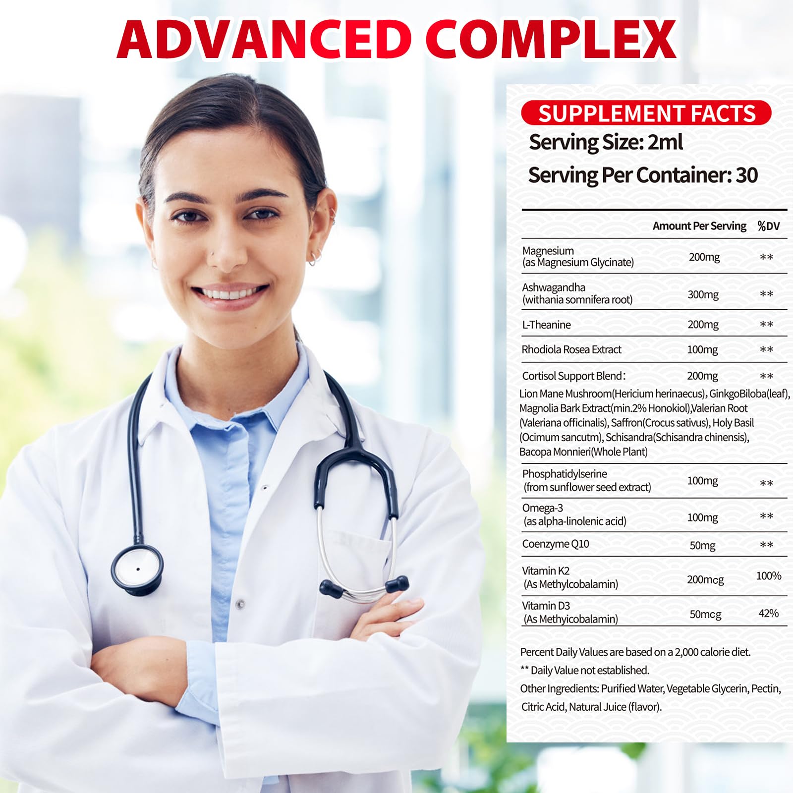 Pack of two strawberry cortisol support bottles