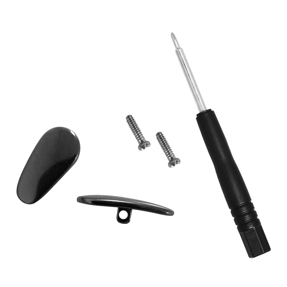 Package contents: 2 nose pads, 4 screws, 1 screwdriver