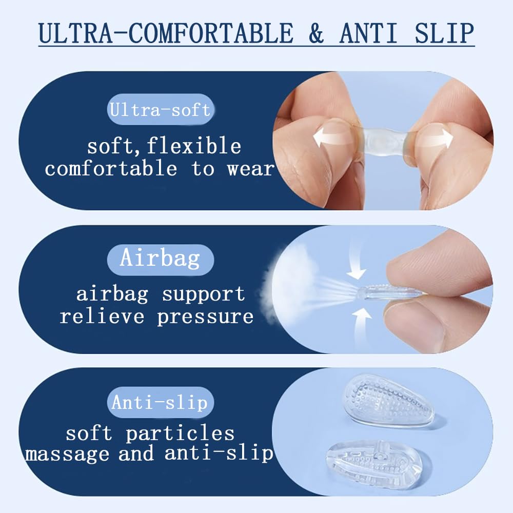 Repair kit contents including nose pads, screws, and case