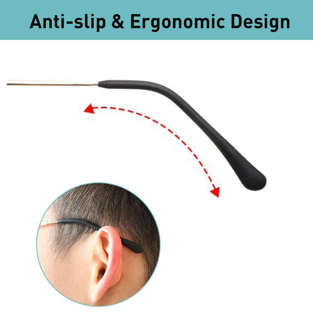 Package includes 8 pairs of glasses tips