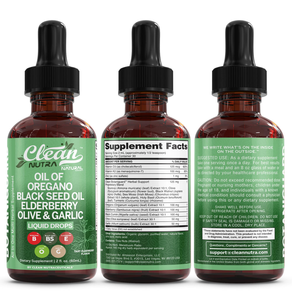 Packaging and bottle for 2oz immune supplement