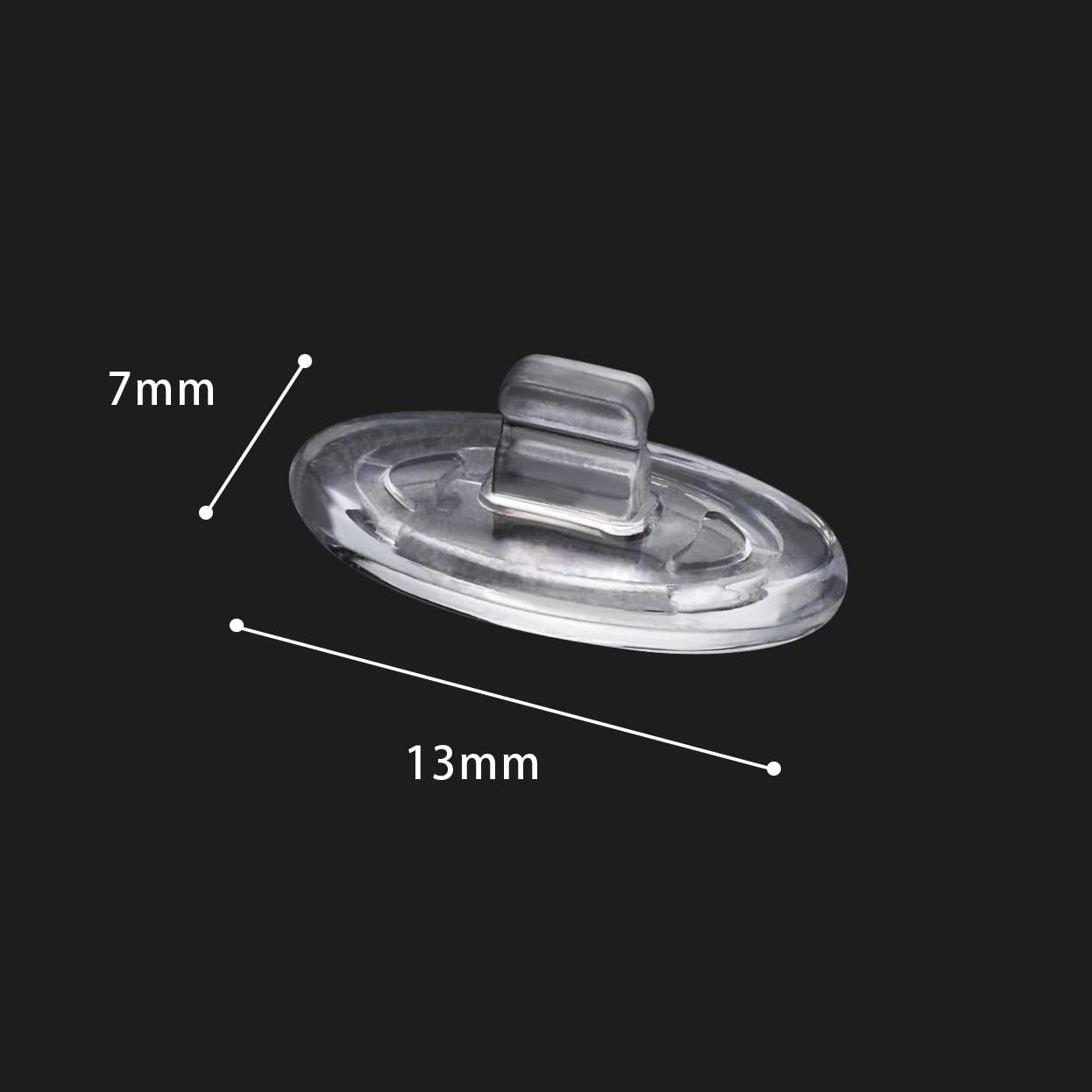 Package includes 6 pairs of nose pads and screws