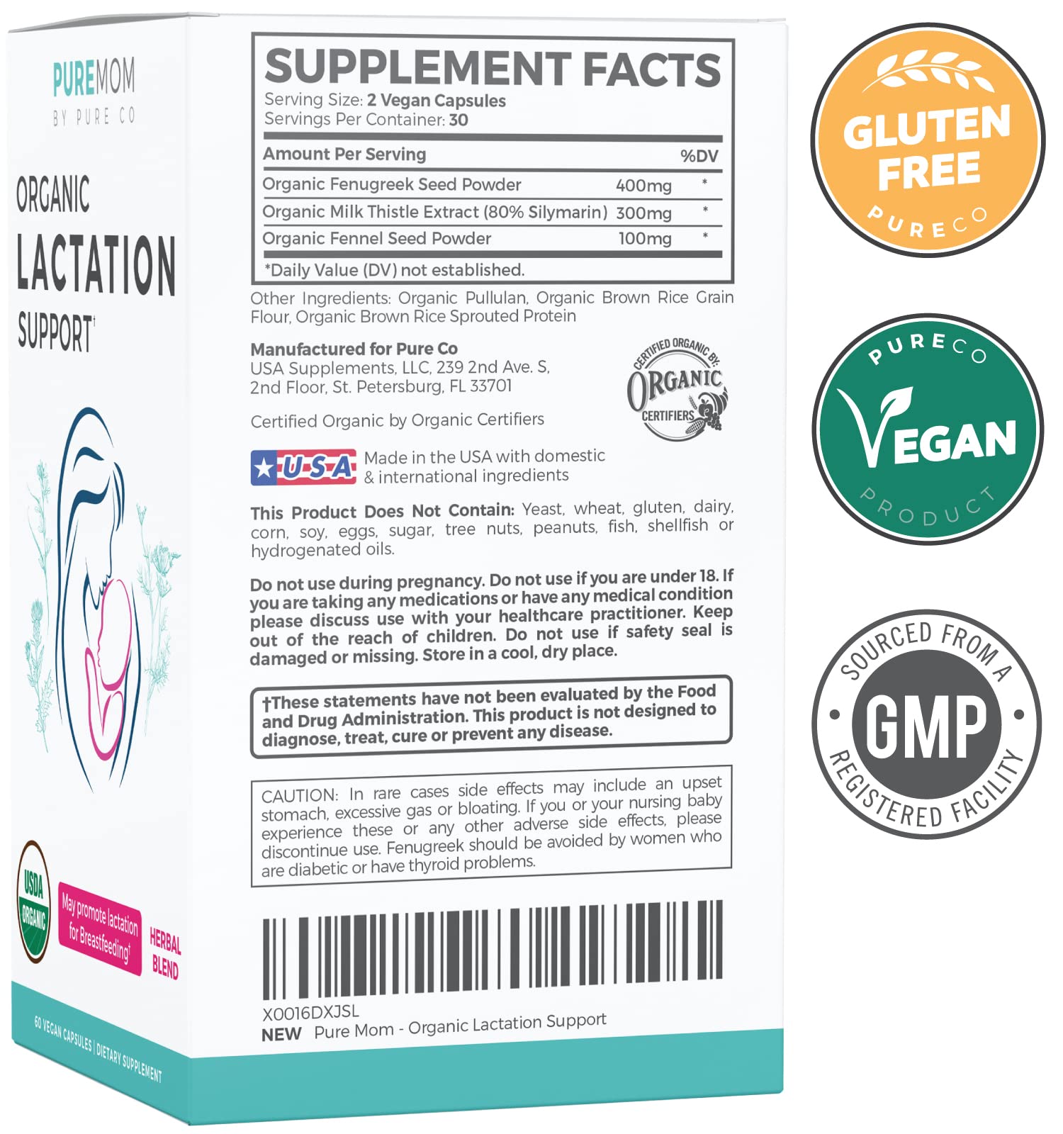60 vegan capsules packaging