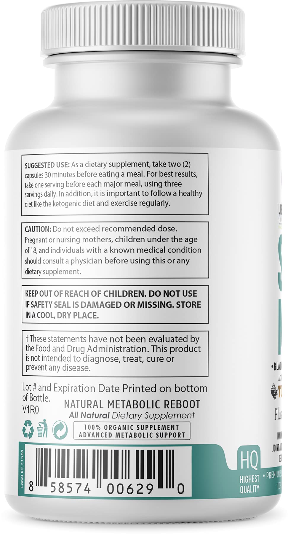 Packaging for Liberazen sea moss pills