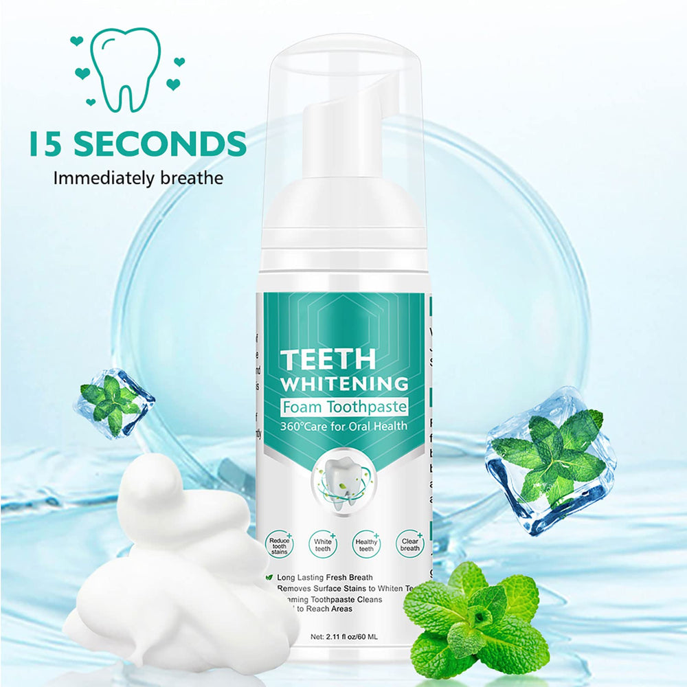 Package contents: 2 x Foam Whitening Toothpaste