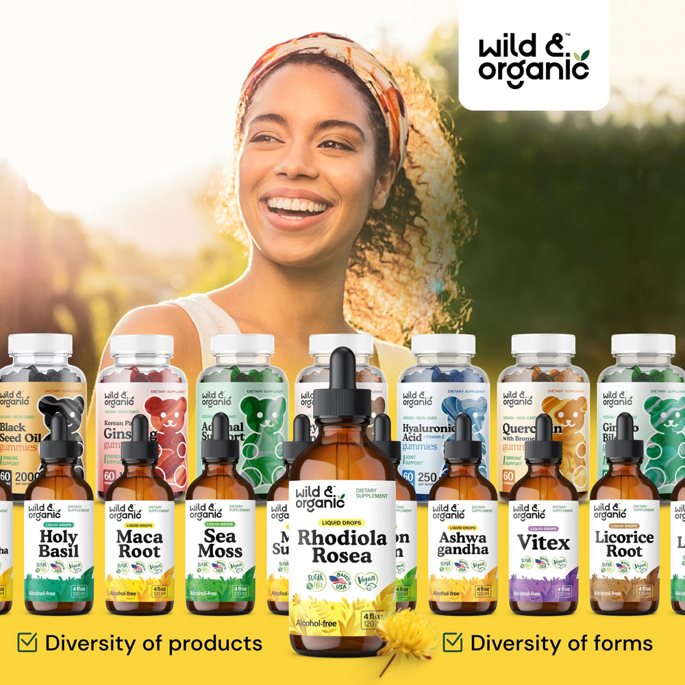 Packaging and label for Wild & Organic Rhodiola