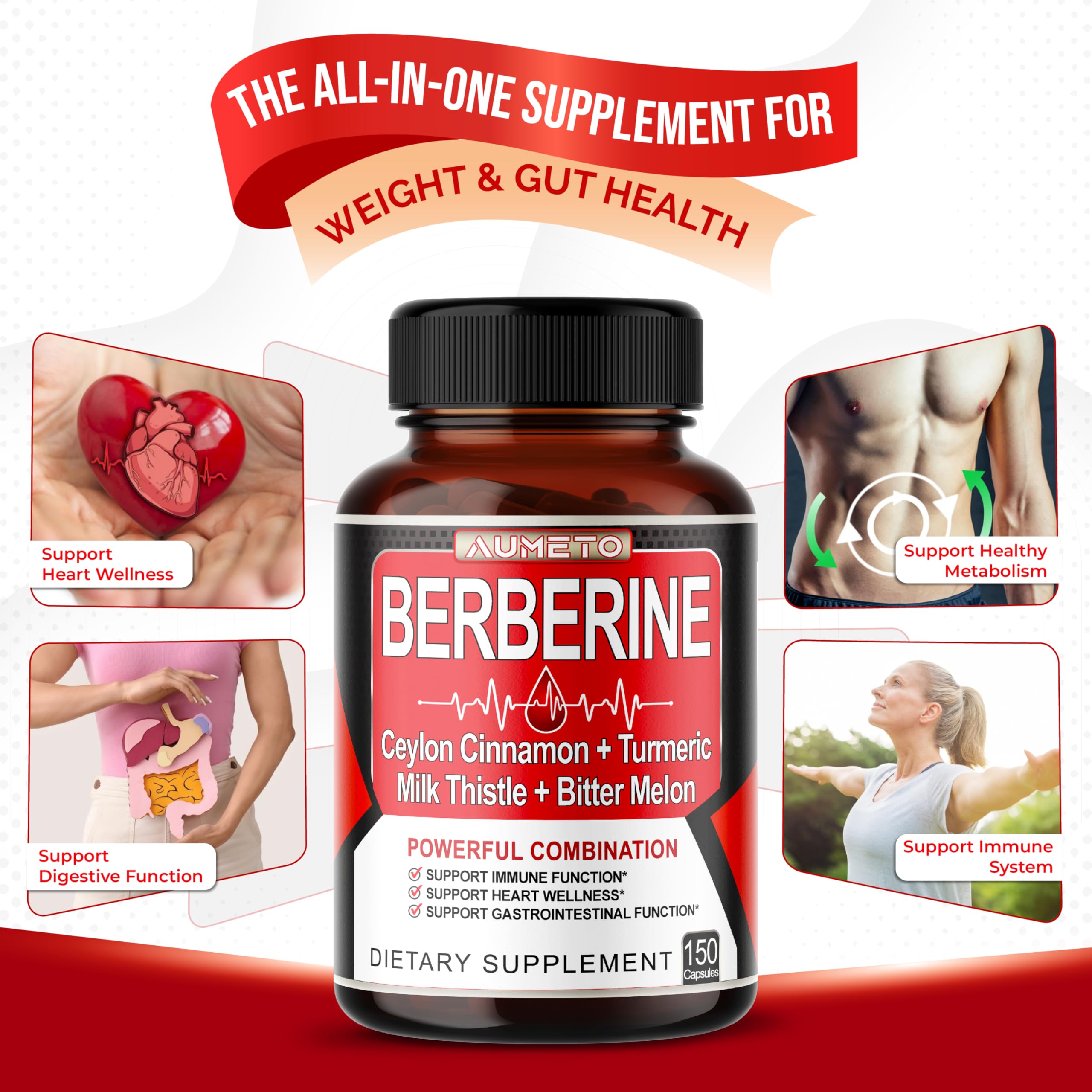 Packaging for organic Berberine supplement