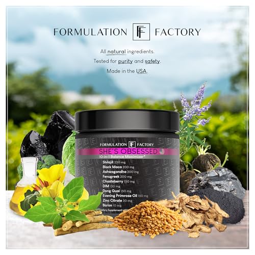 Brand packaging and branding of Formulation Factory She's Obsessed