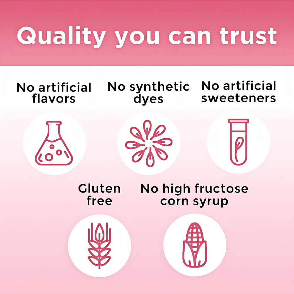 Package and bottle of cherry-flavored vegan B12 gummies