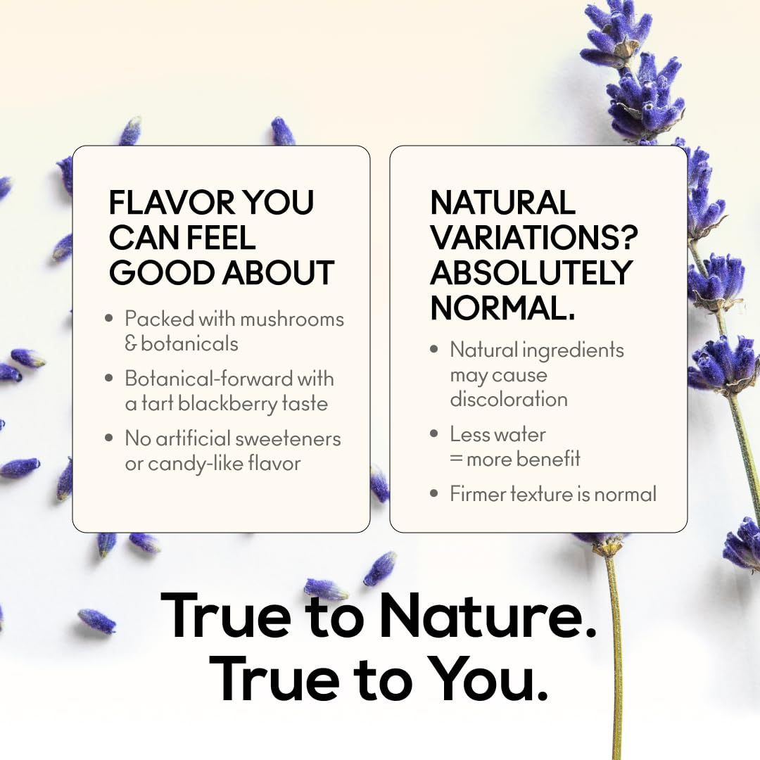Eco-friendly packaging for TrueMushroom Sleep Support Gummies