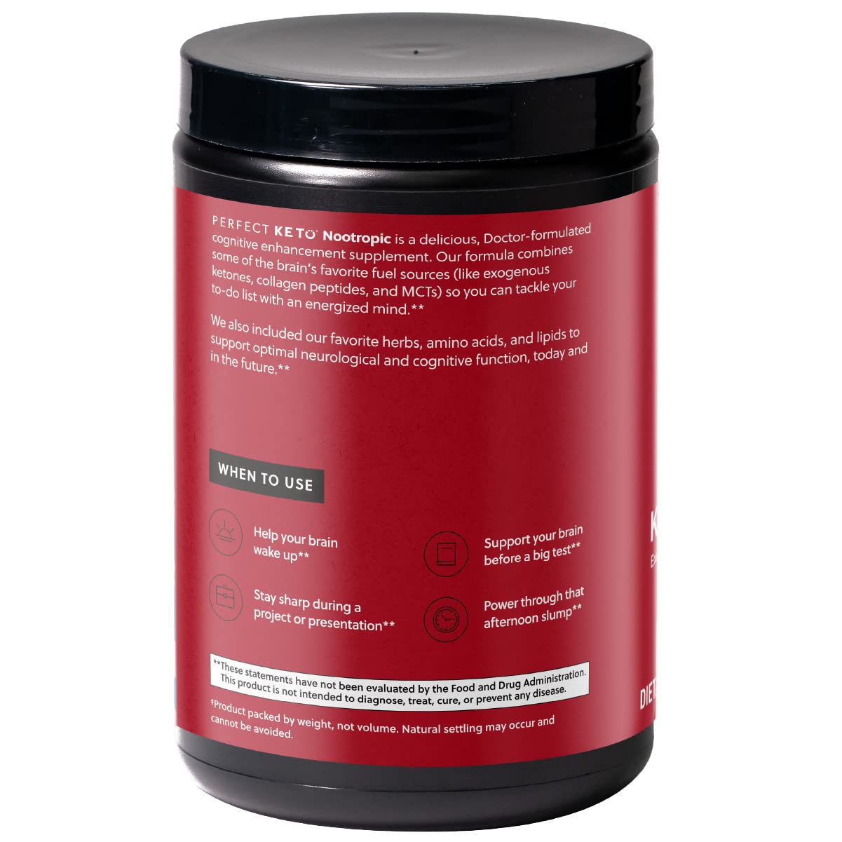 Packaging for Perfect Keto Nootropic Brain Support