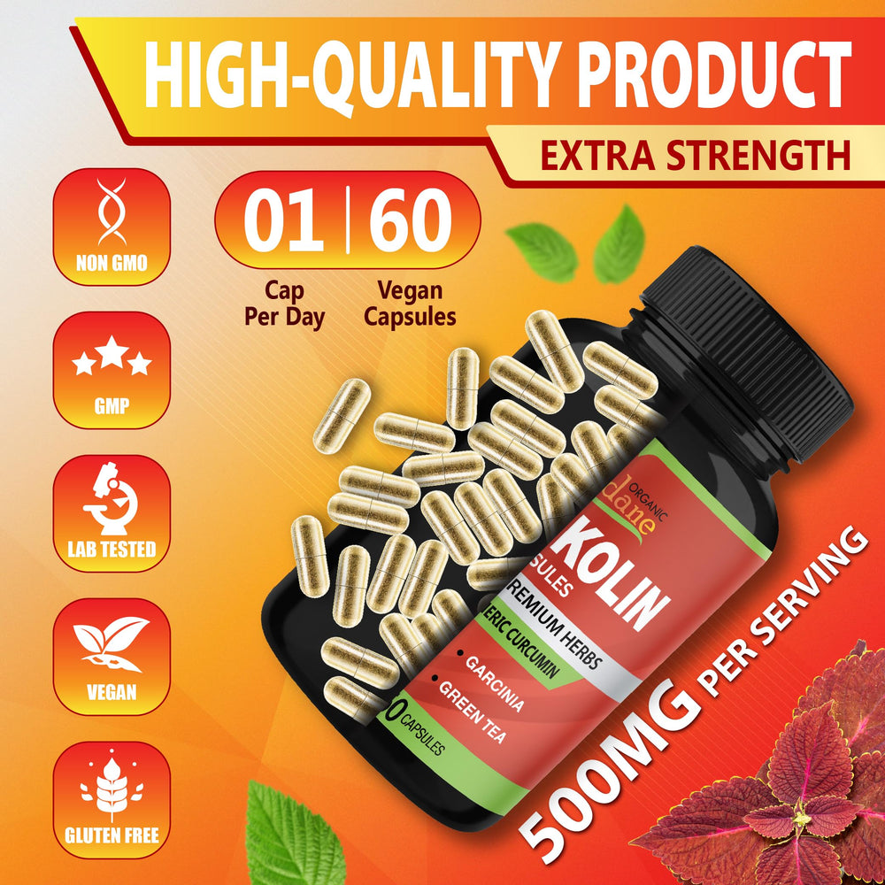 Product packaging and label on the bottle