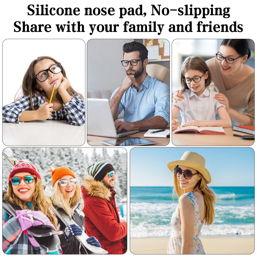 Packaging of 10 pairs black eyeglass nose pads