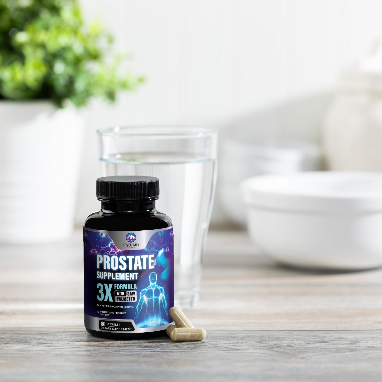 Packaging for Prostate Health Supplements bottle