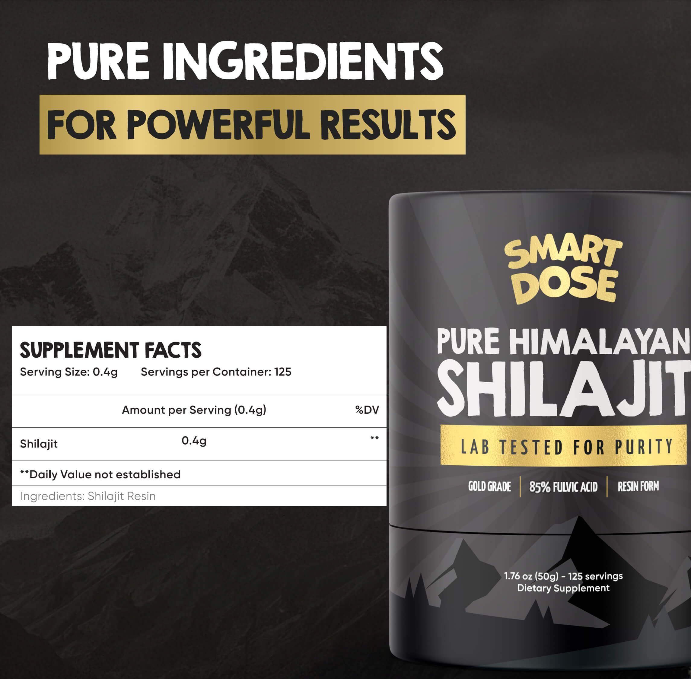 Packaging showing satisfaction guarantee