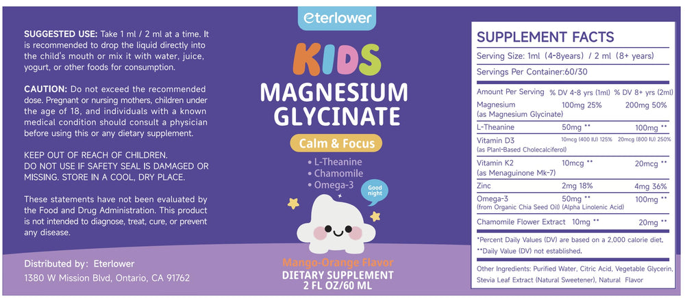 Side view of 2 oz bottle packaging