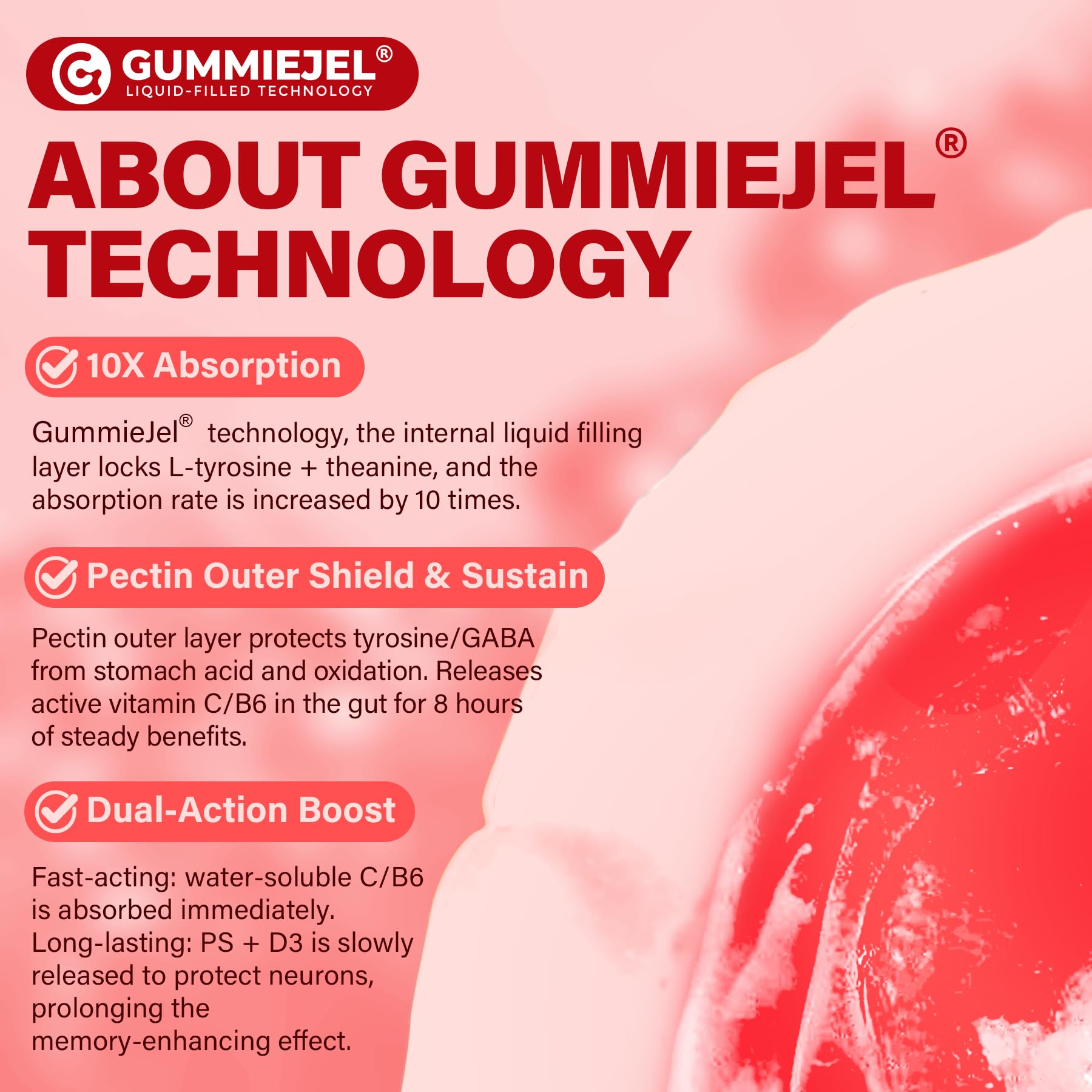 Packaging label showing vegan supplement