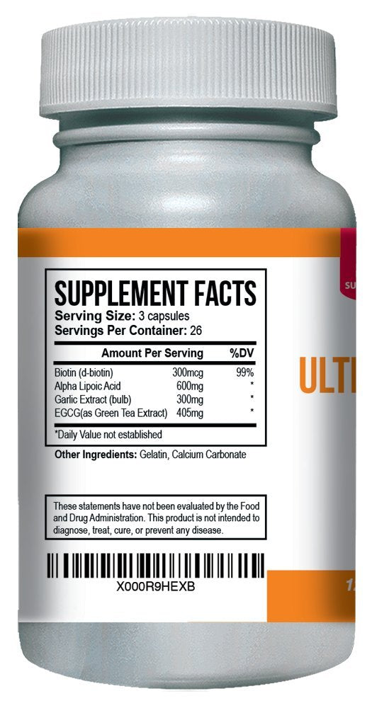 Nighttime PAGG Stack pills featuring Biotin, Alpha Lipoic Acid, Garlic Extract and Policosanol