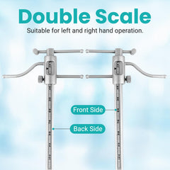 Bracket height locator with moveable hinge